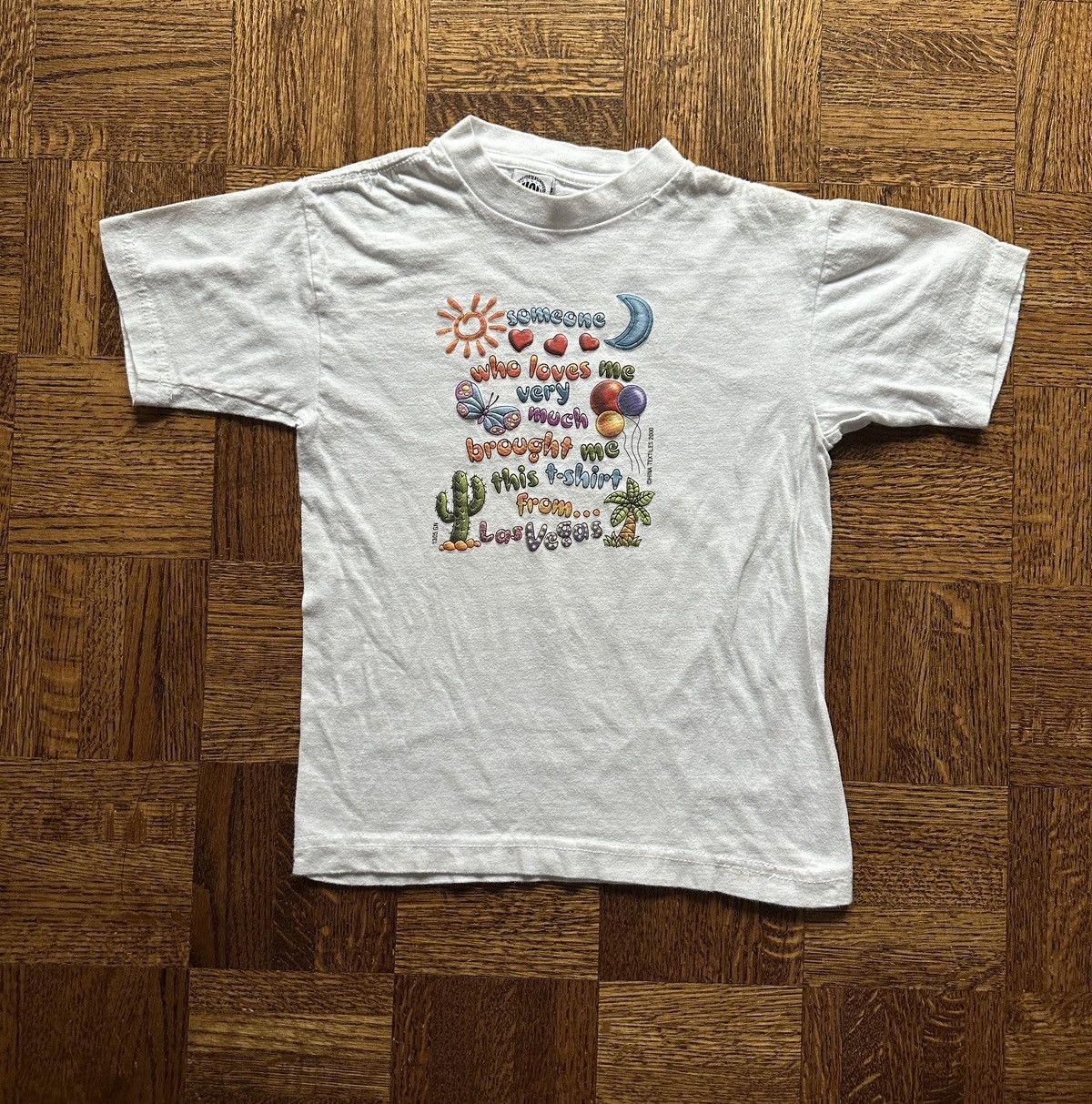 Vintage 2000 Someone from Las Vegas Loves Me Youth Shirt Size XXS / US 00 / IT 34 - 1 Thumbnail