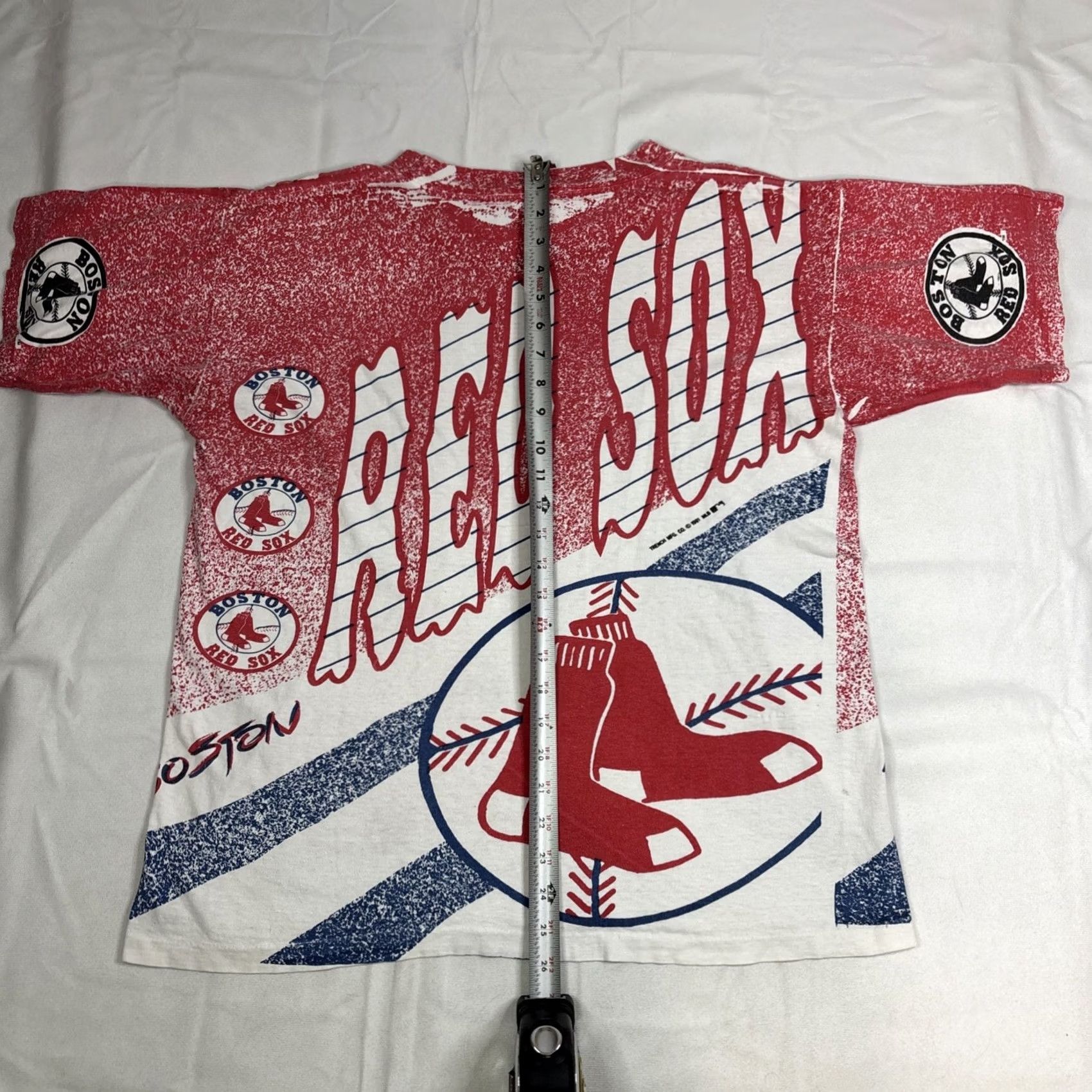 Vintage America’s Favorites Boston Red Sox AOP Graphic 1991 Single Stitch T Shirt Men M Red Mens T-Shirt M Size US M / EU 48-50 / 2 - 8 Thumbnail