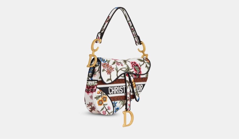image of Dior O1W1Db10324 Saddle Bags In White, Women's
