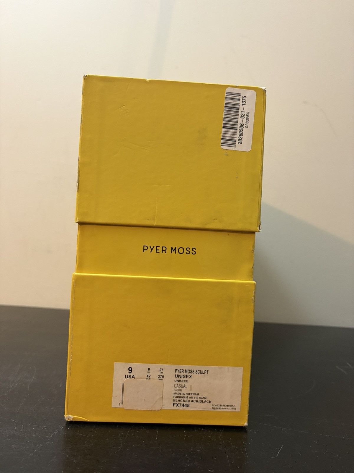 Pyer Moss × Reebok Reebok Pyer Moss Sculpt Black Yellow Size US 9 / EU 42 - 9 Thumbnail