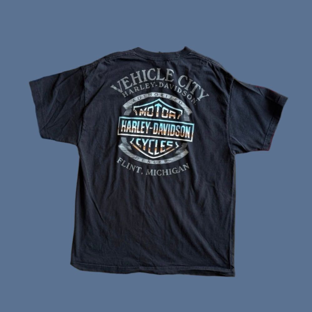 Harley Davidson Harley Davidson Men’s T-Shirt Size L Black Short Sleeve Biker Motorcycle Bulldog 2020s Regular Size US L / EU 52-54 / 3 - 1 Thumbnail
