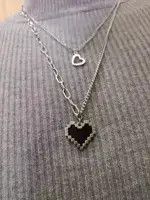 VIBE Heart Titanium steel Necklace Chain Size ONE SIZE - 2 Thumbnail