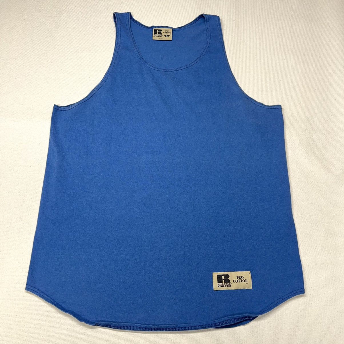 Russell Athletic × Vintage VTG Russell Athletic Tee Shirt Sleeveless Tank Top Patch 90s Size US L / EU 52-54 / 3 - 1 Thumbnail