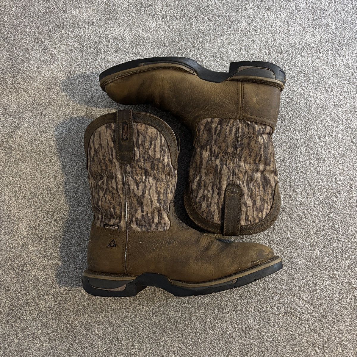 Mossy Oaks Rocky Mossy Oak Brown/Camo Waterproof Western Cowboys Boots Size US 11.5 / EU 44-45 - 1 Thumbnail
