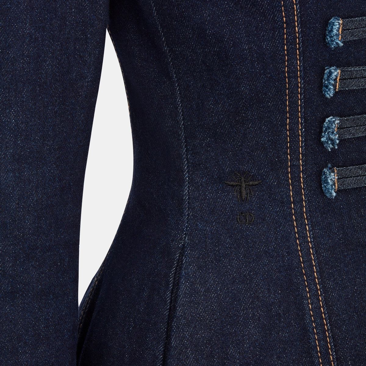 Dior o1bcso1str0225 Brandenburg Fitted Jacket in Blue Size M / US 6-8 / IT 42-44 - 3 Thumbnail