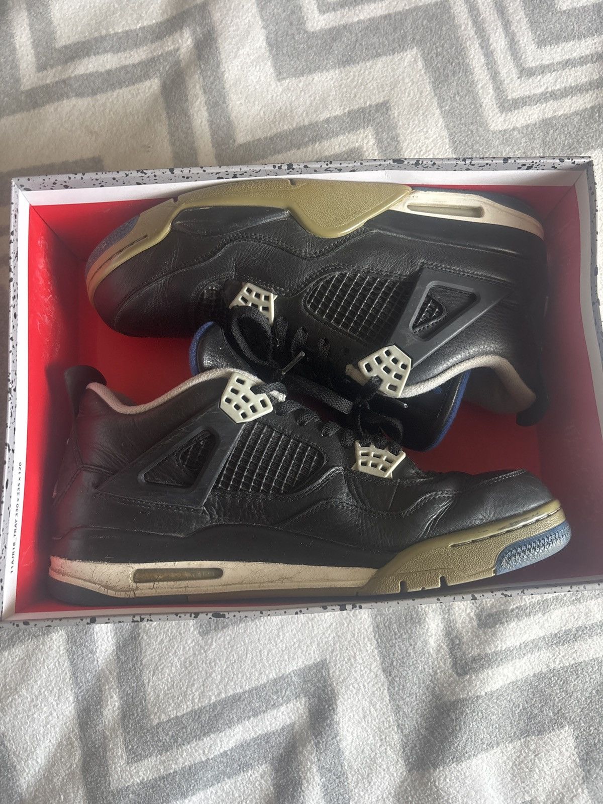 Nike Jordan 4 “MOTORSPORT ALTERNATE” Size US 10.5 / EU 43-44 - 2 Thumbnail
