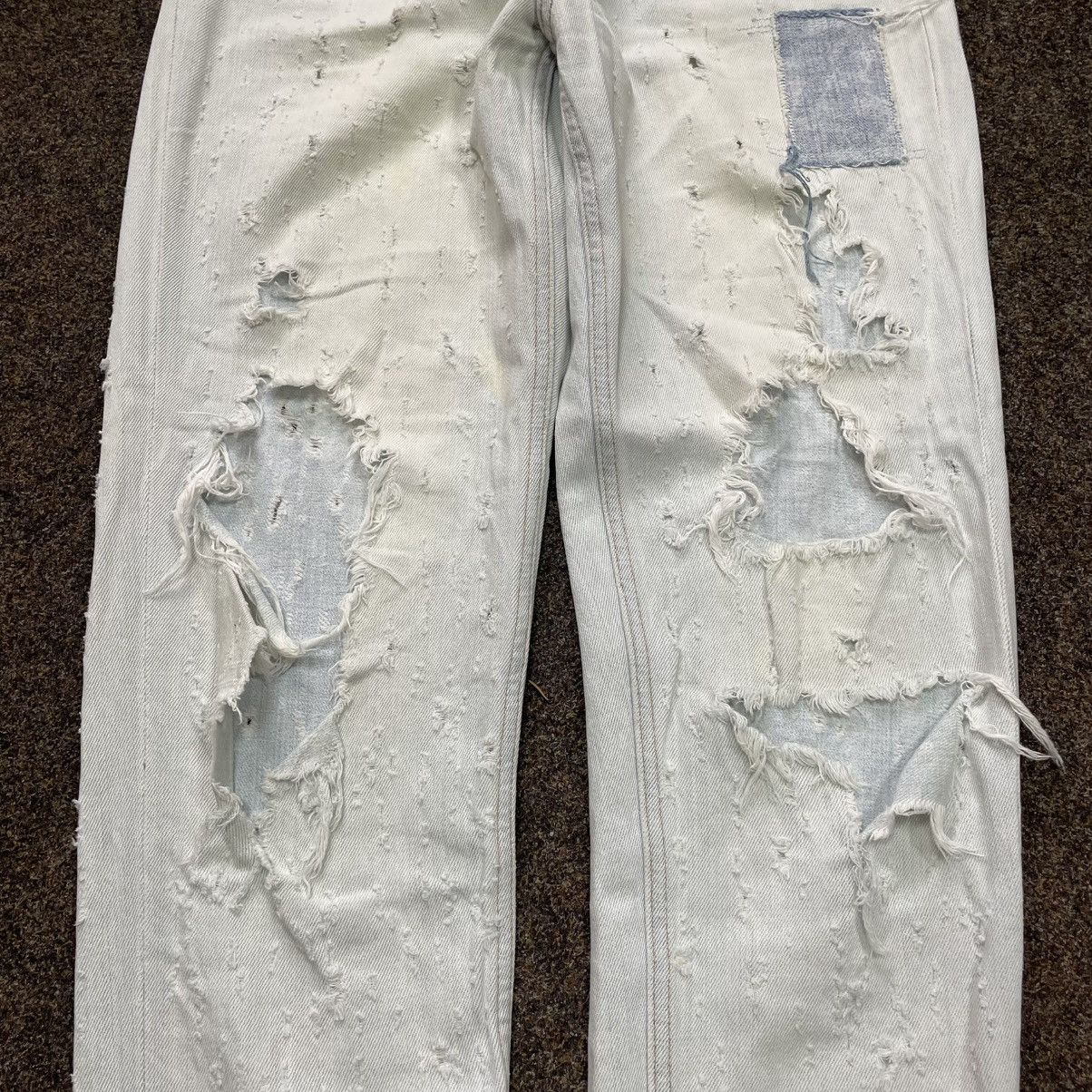 Vintage Vintage Y2K Baggy Distressed Jeans Thrashed Skate Aesthetic Size 34" / US 12 / IT 48 - 6 Thumbnail