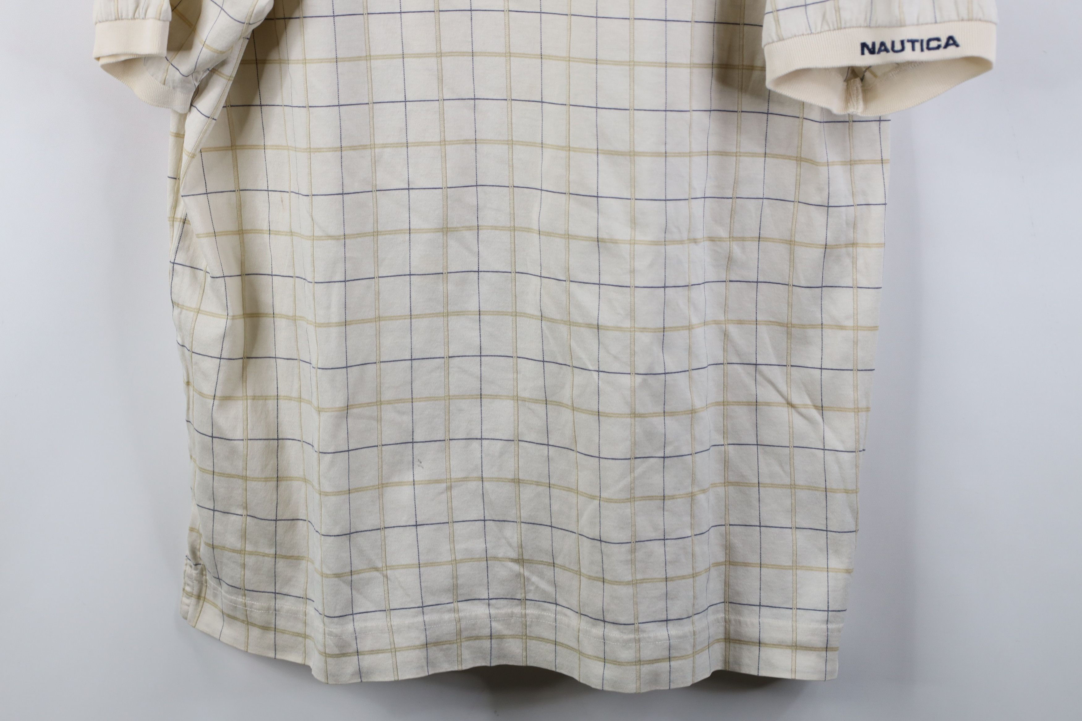 Nautica Vintage 90s Nautica Checkered Knit Collared Golf Polo Shirt Size US M / EU 48-50 / 2 - 3 Thumbnail