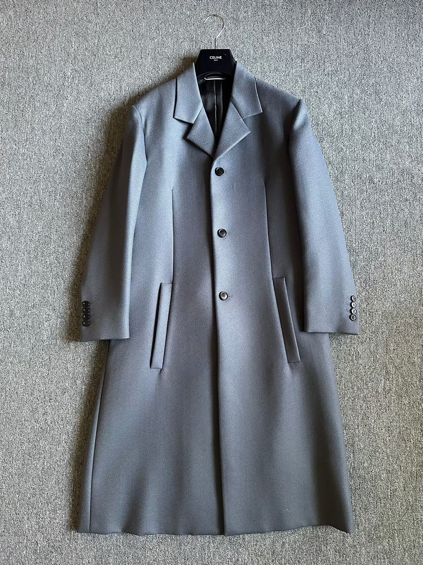 Dior dior wool coat in hazy blue Size US L / EU 52-54 / 3 - 1 Thumbnail