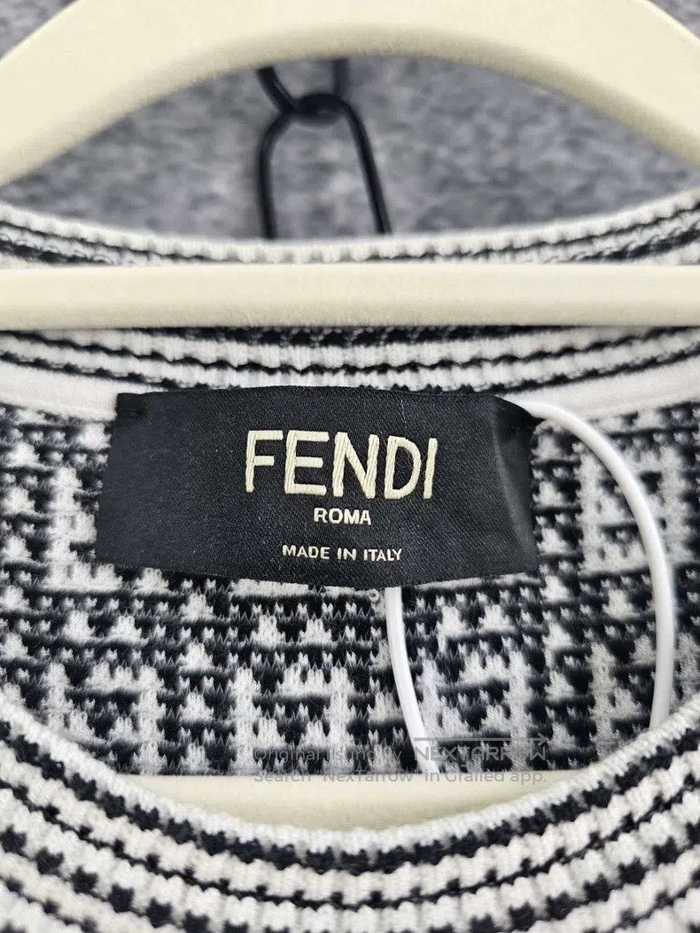 Fendi Fendi All-over print round neck knit Size US M / EU 48-50 / 2 - 7 Thumbnail