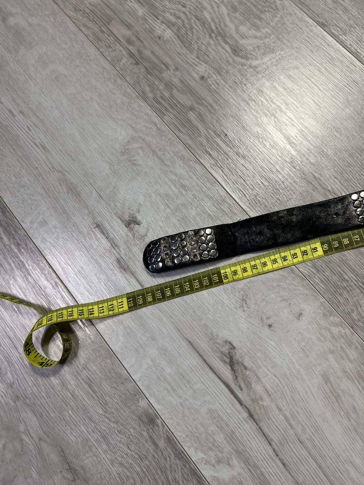 Vintage Vintage Avant Garde Studded Leather Belt Y2K Style Size ONE SIZE - 10 Thumbnail