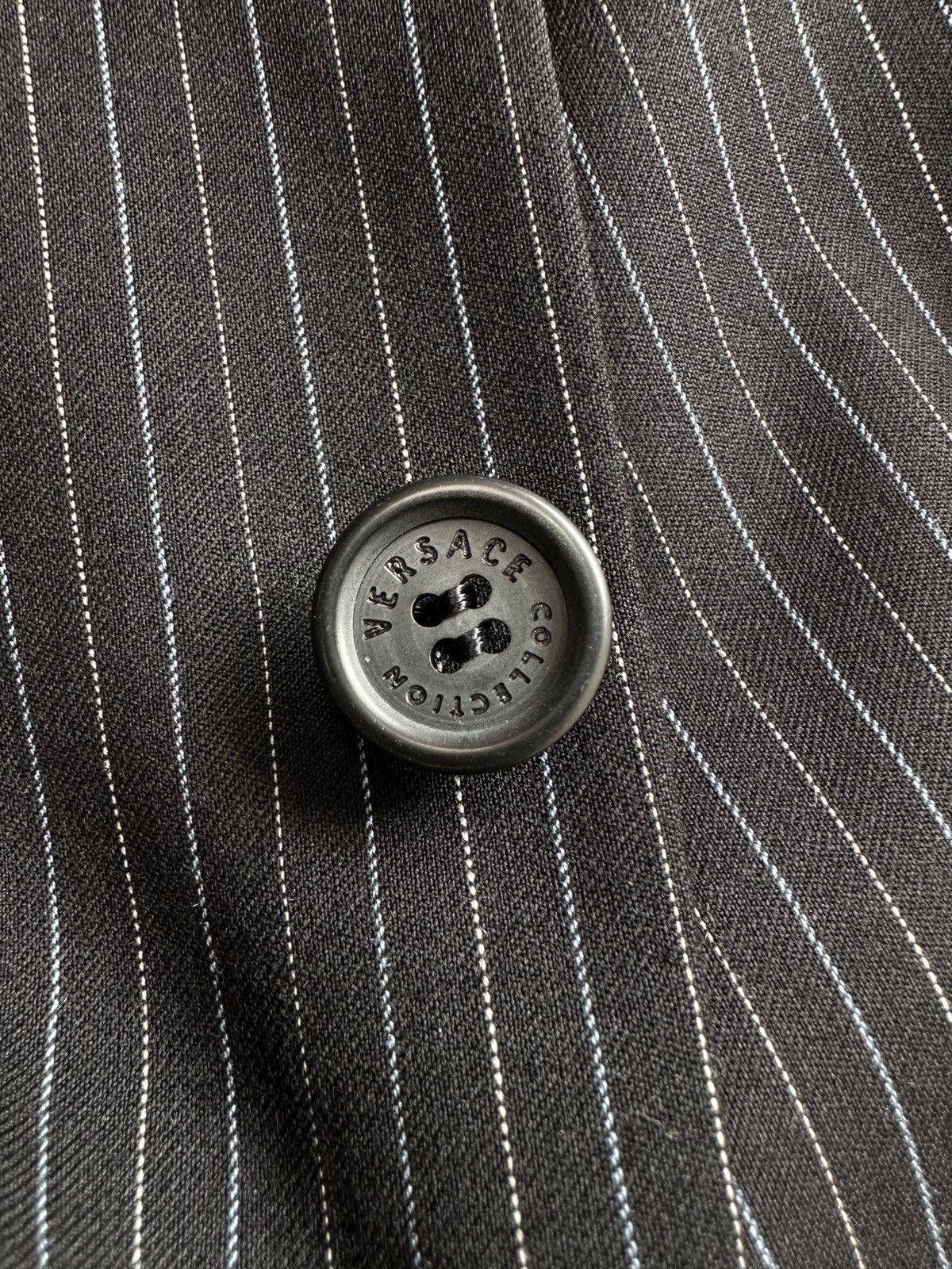 Versace VERSACE COLLECTION Super 100’S Wool Pinstripe Blazer Jacket Size 44R - 7 Thumbnail