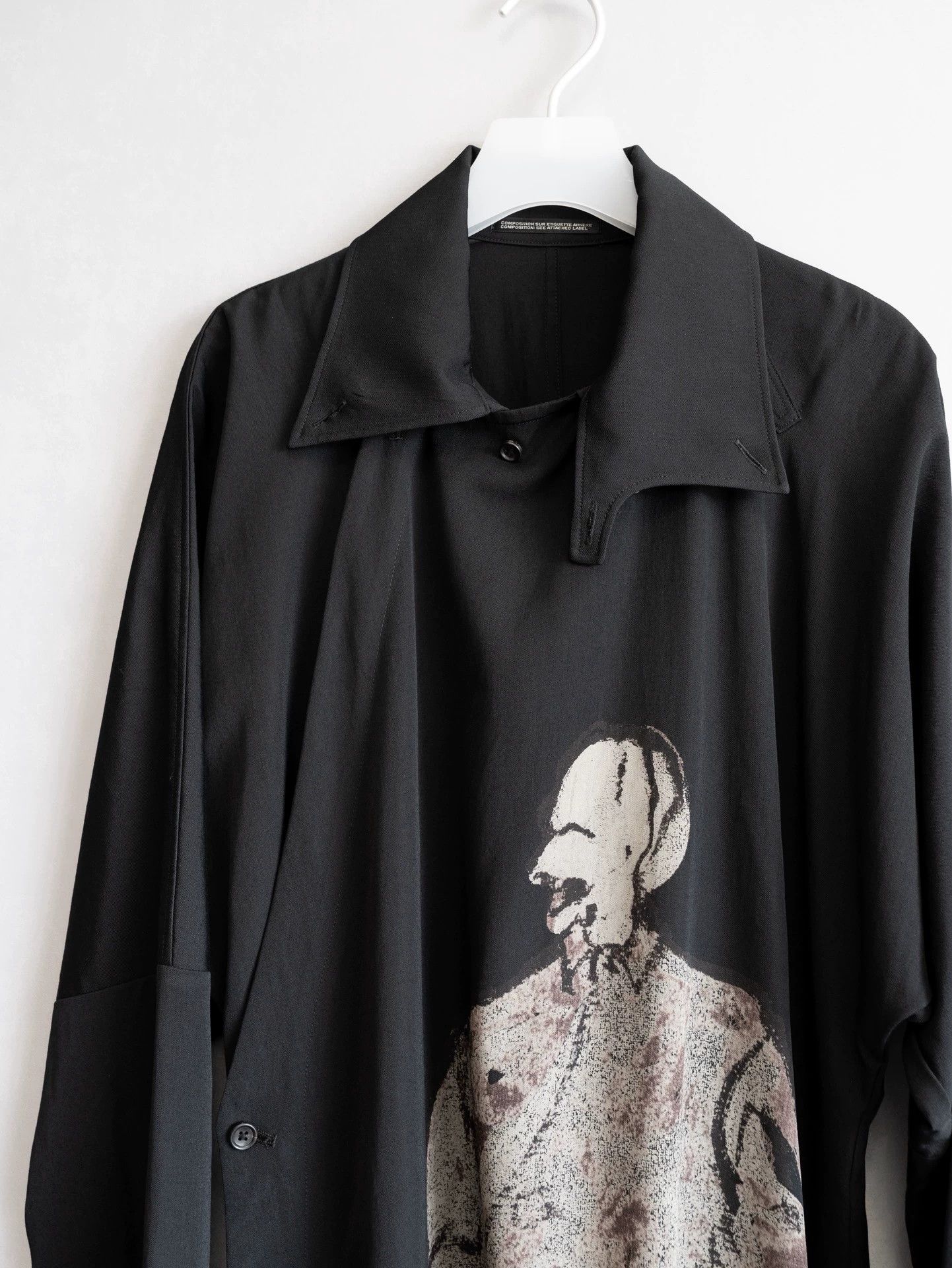 Yohji Yamamoto Yohji Yamamoto 17AW Discharge Print Chinese Robe Size US S / EU 44-46 / 1 - 2 Thumbnail