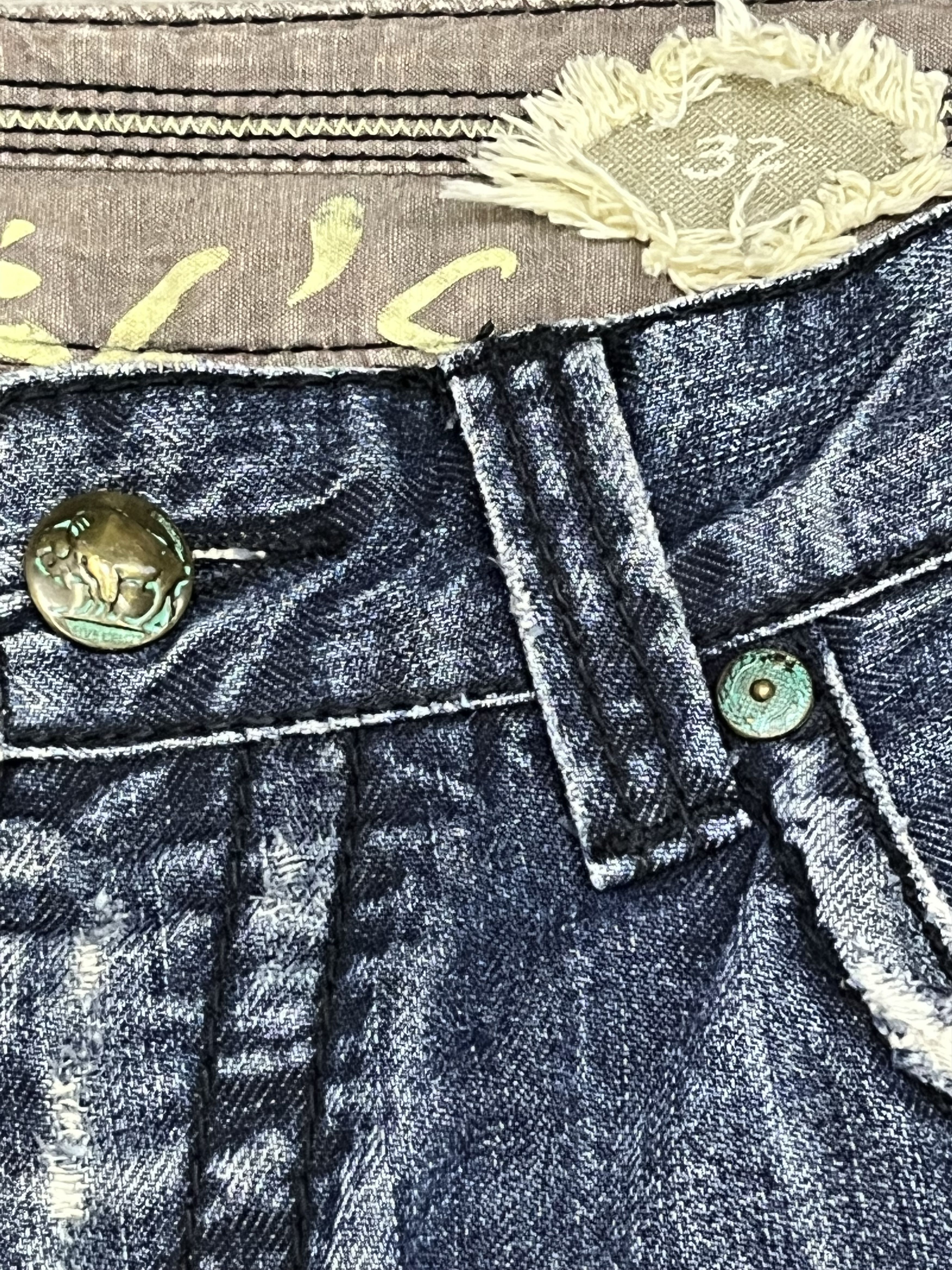 Stitch's Jeans STITCH'S NEBRASKA DISTRESSED AUTHENTIC TAILORED DENIM FLARE Size US 31 - 10 Thumbnail