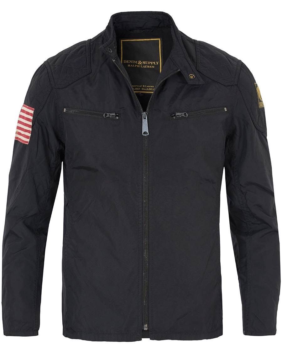 Polo Ralph Lauren × Vintage Vintage Ralph Lauren Denim Supply Black Motorcycle Jacket Size US M / EU 48-50 / 2 - 2 Thumbnail