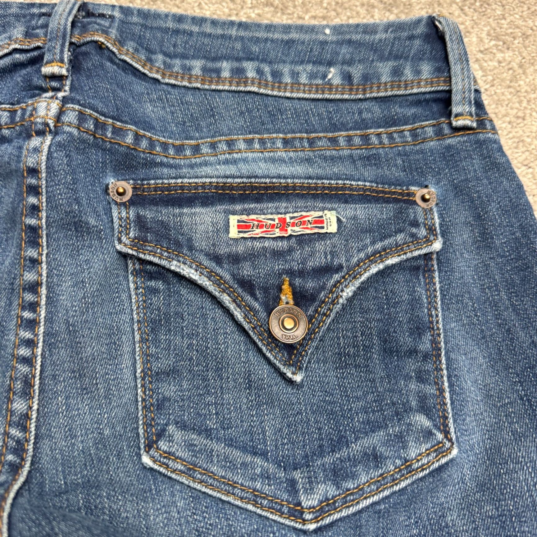 Hudson Hudson Nicole Mid Rise Ankle Jeans Womens 27 Slim Fit Medium Wash 30x29 Blue Streetwear Size 30" / US 8 / IT 44 - 6 Thumbnail