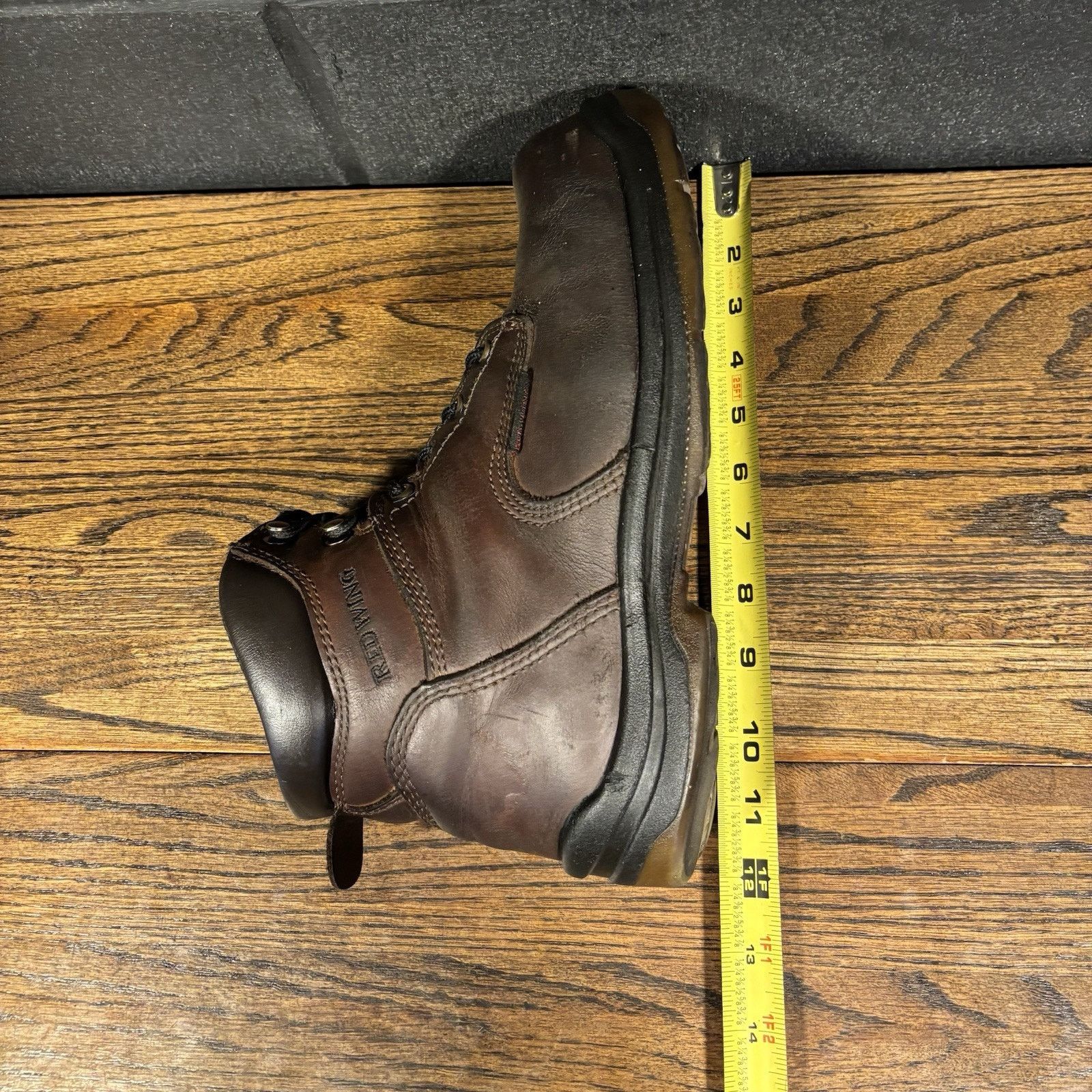 Red Wing Red Wing Men’s 9.5 Steel Toe Work Boots Brown Lace-Up Safety Size US 9.5 / EU 42-43 - 7 Thumbnail