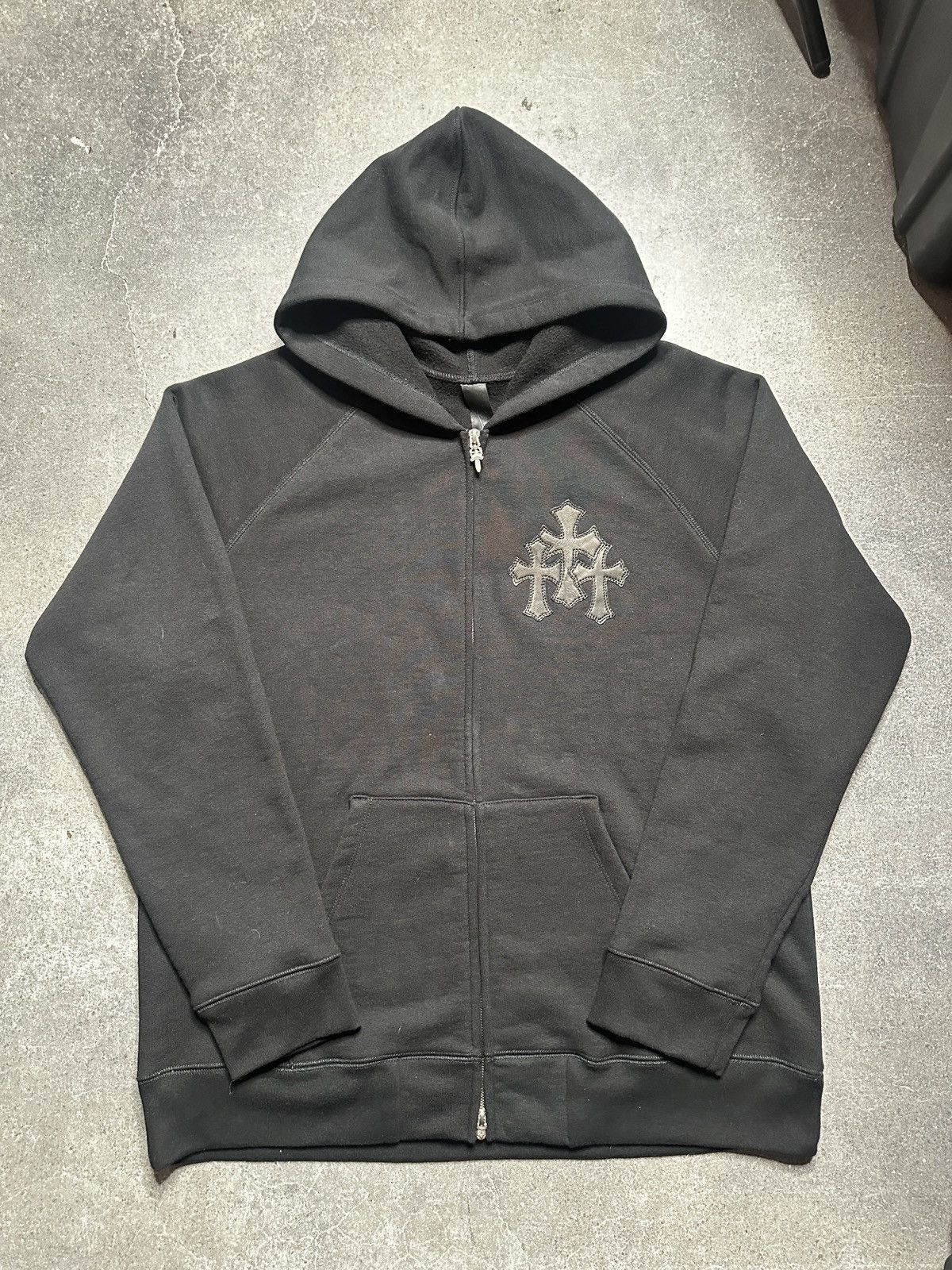 Chrome Hearts Black Paper Jam Zip-up Hoodie | Grailed