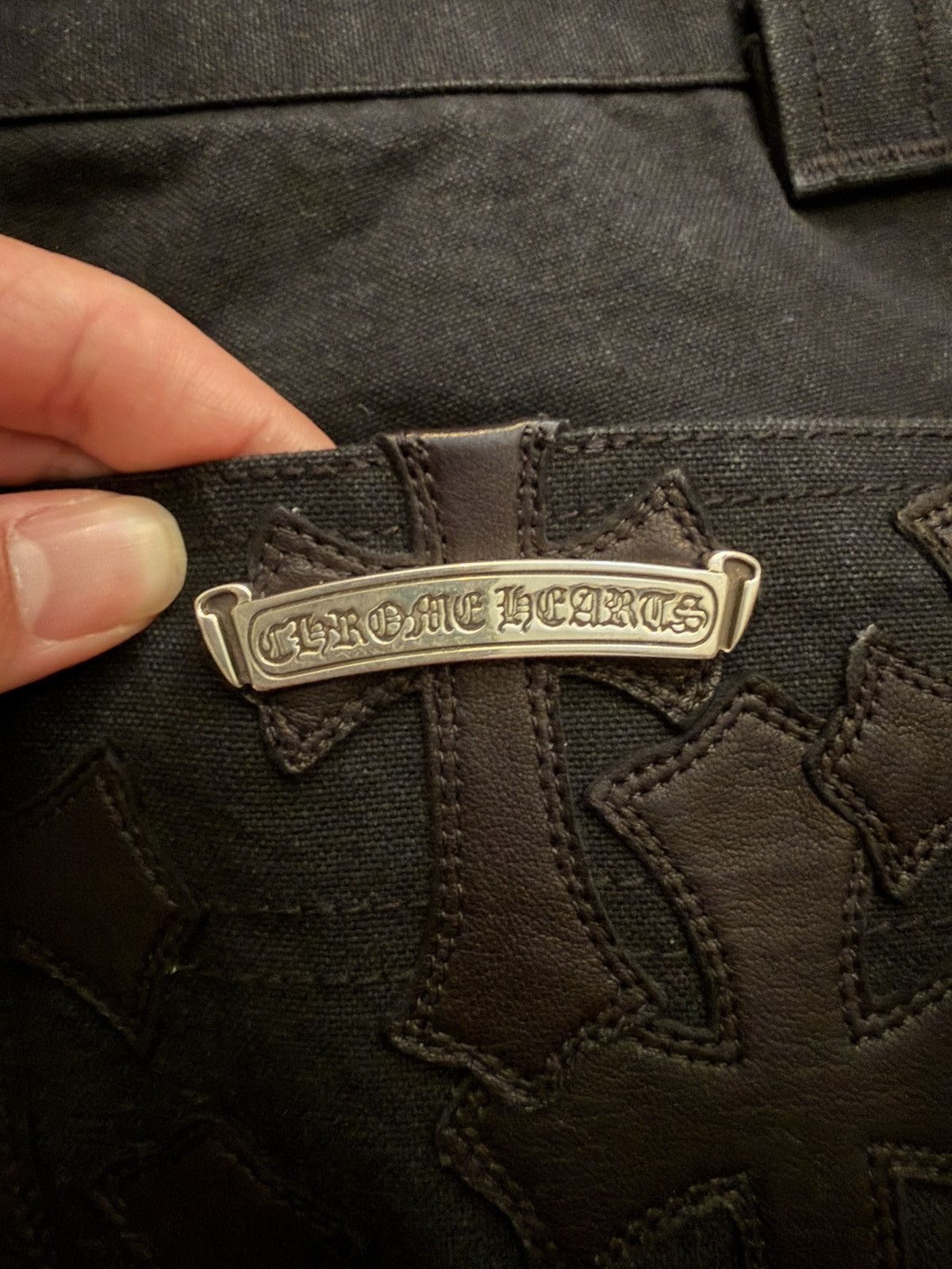 Chrome Hearts Chrome Hearts Flooded Cross Patch Carpenter Shorts Size US 31 - 11 Thumbnail