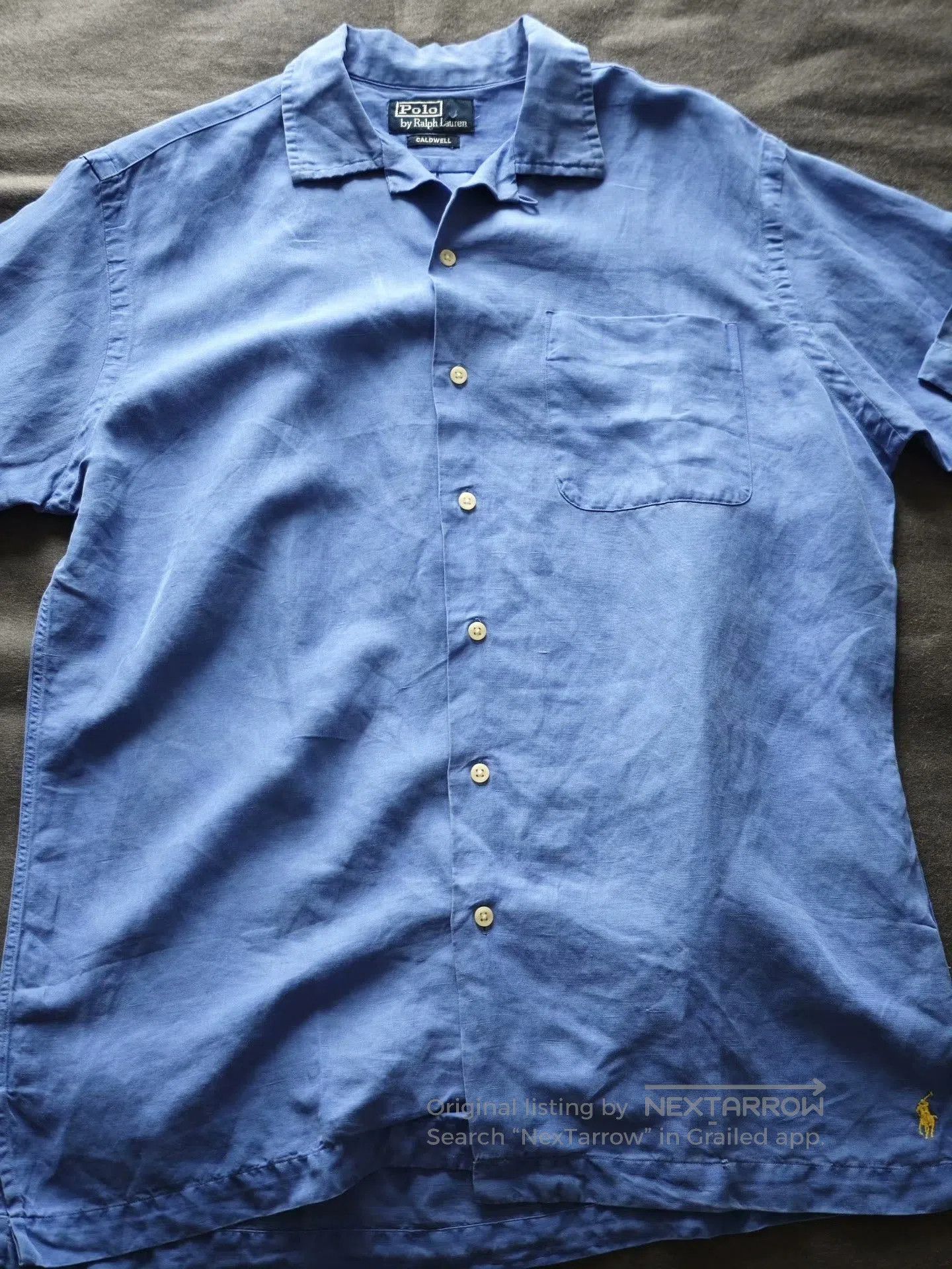 Polo Ralph Lauren Polo Ralph Lauren Blue Cuban Collar Shirt. Size US M / EU 48-50 / 2 - 1 Thumbnail