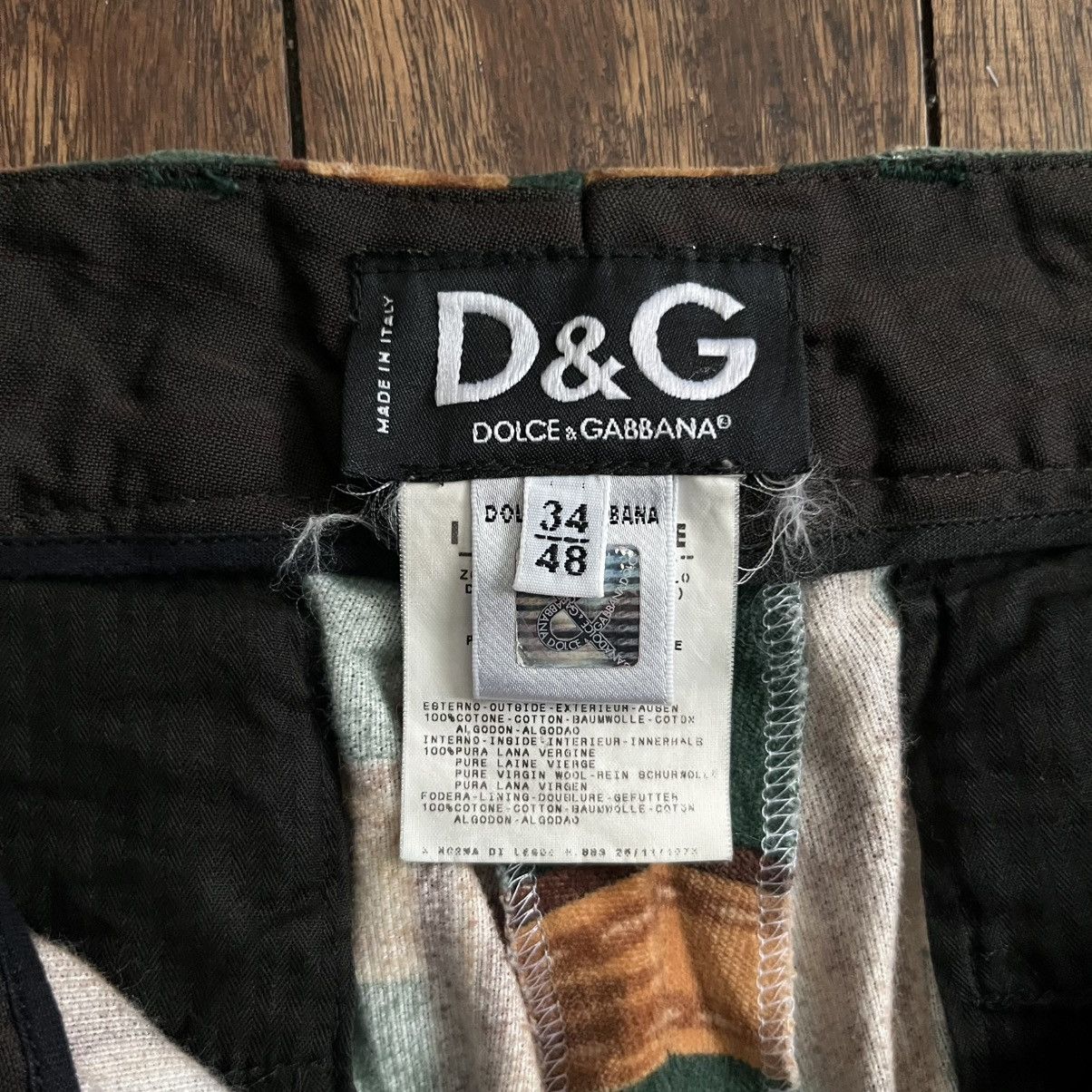 Dolce & Gabbana Dolce and Gabbana Belt Print Pants Size 33" - 7 Thumbnail