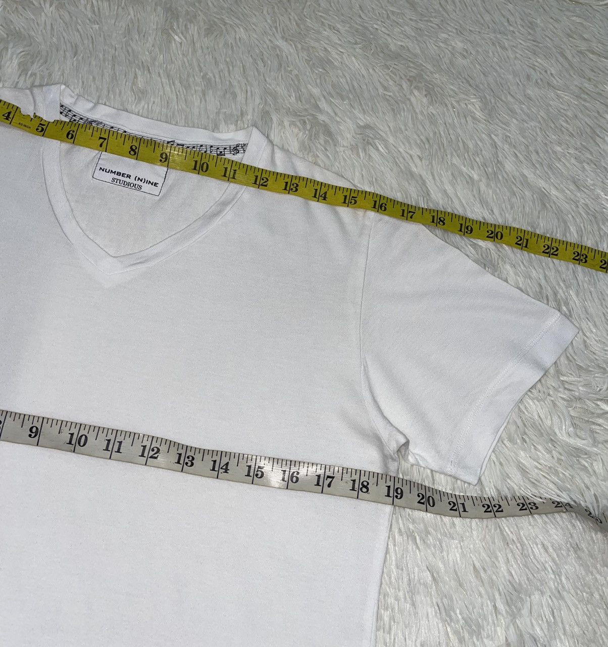 Number (N)ine Number (N)ine Studios White Plain Tshirt Size US M / EU 48-50 / 2 - 6 Thumbnail