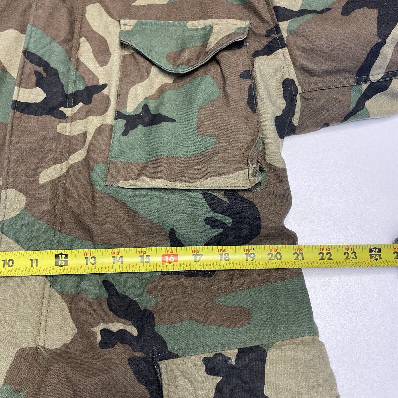 Vintage Vintage Military Camo Field Coat Jacket Mens Small Long Cold Size US S / EU 44-46 / 1 - 15 Thumbnail