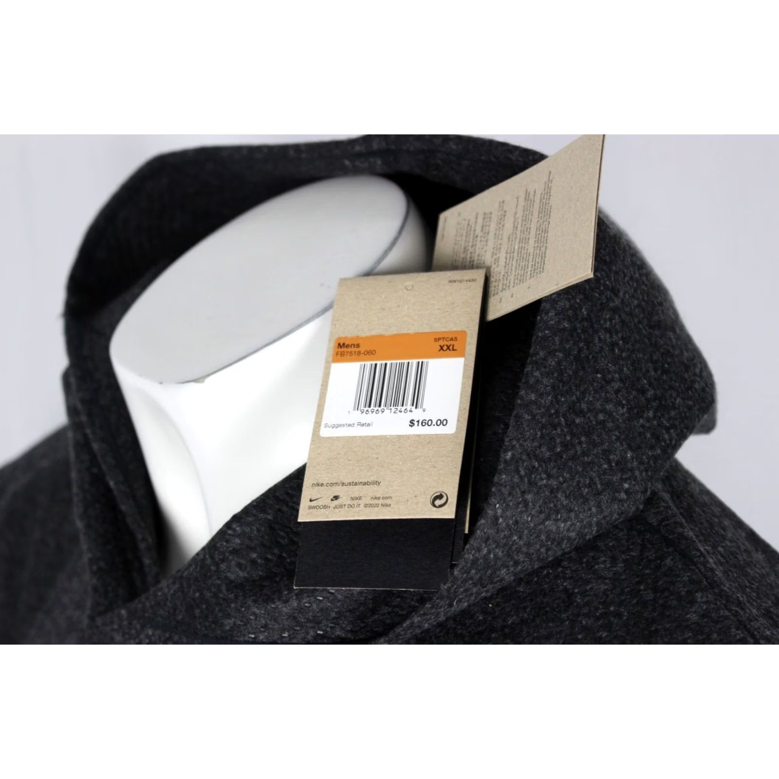 Nike Nike Men`s Tech Pack Forward Hoodie XXL Therma Anthracite/Black/Black FB7518 060 Size US XXL / EU 58 / 5 - 5 Thumbnail