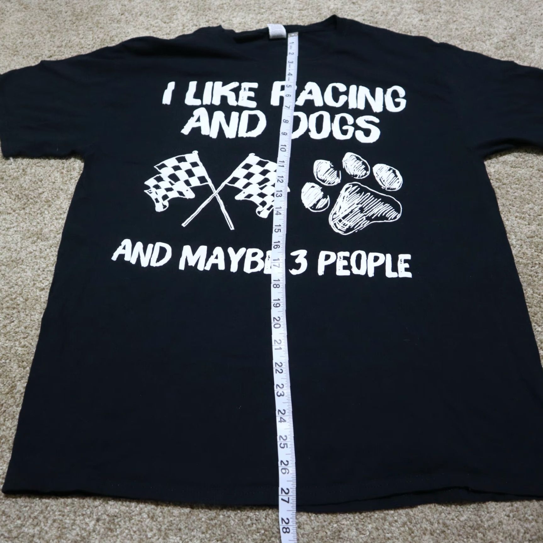 Vintage I Like Dogs And Maybe 3 People Racing Graphic Men's T Shirt Size Large Size US L / EU 52-54 / 3 - 4 Thumbnail