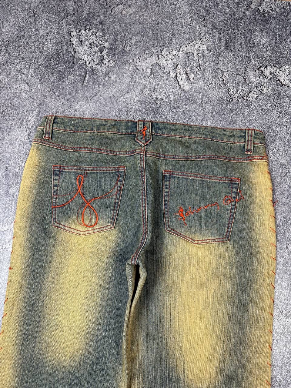Hysteric Glamour Y2K If Six Was Nine Flared Bootcut LGB Washed Yellow Denim Size US 38 / EU 54 - 5 Thumbnail