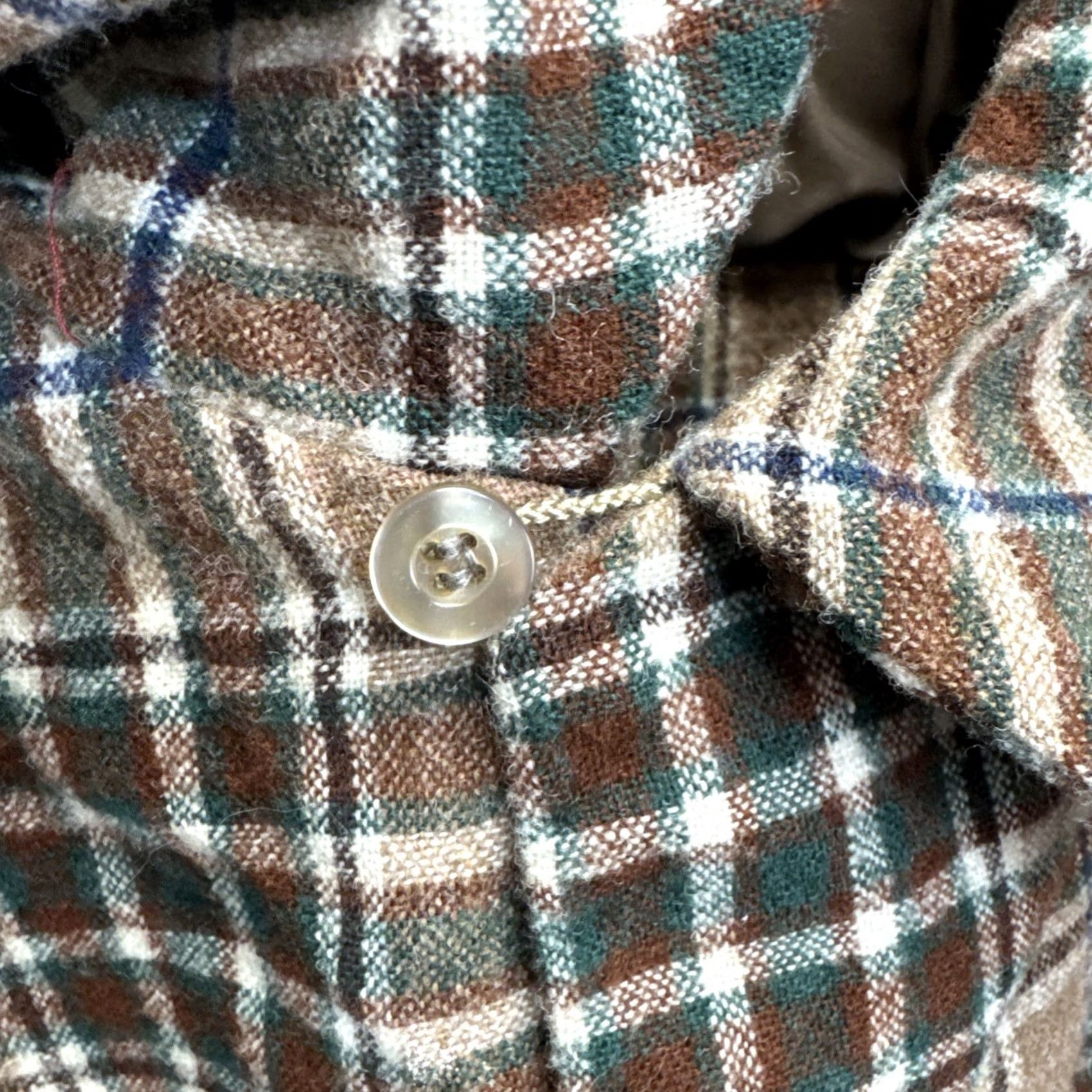 Pendleton VINTAGE Pendleton Shirt Mens XL Brown Flannel Plaid Button-Up Long Sleeve Wool Size US XL / EU 56 / 4 - 6 Thumbnail