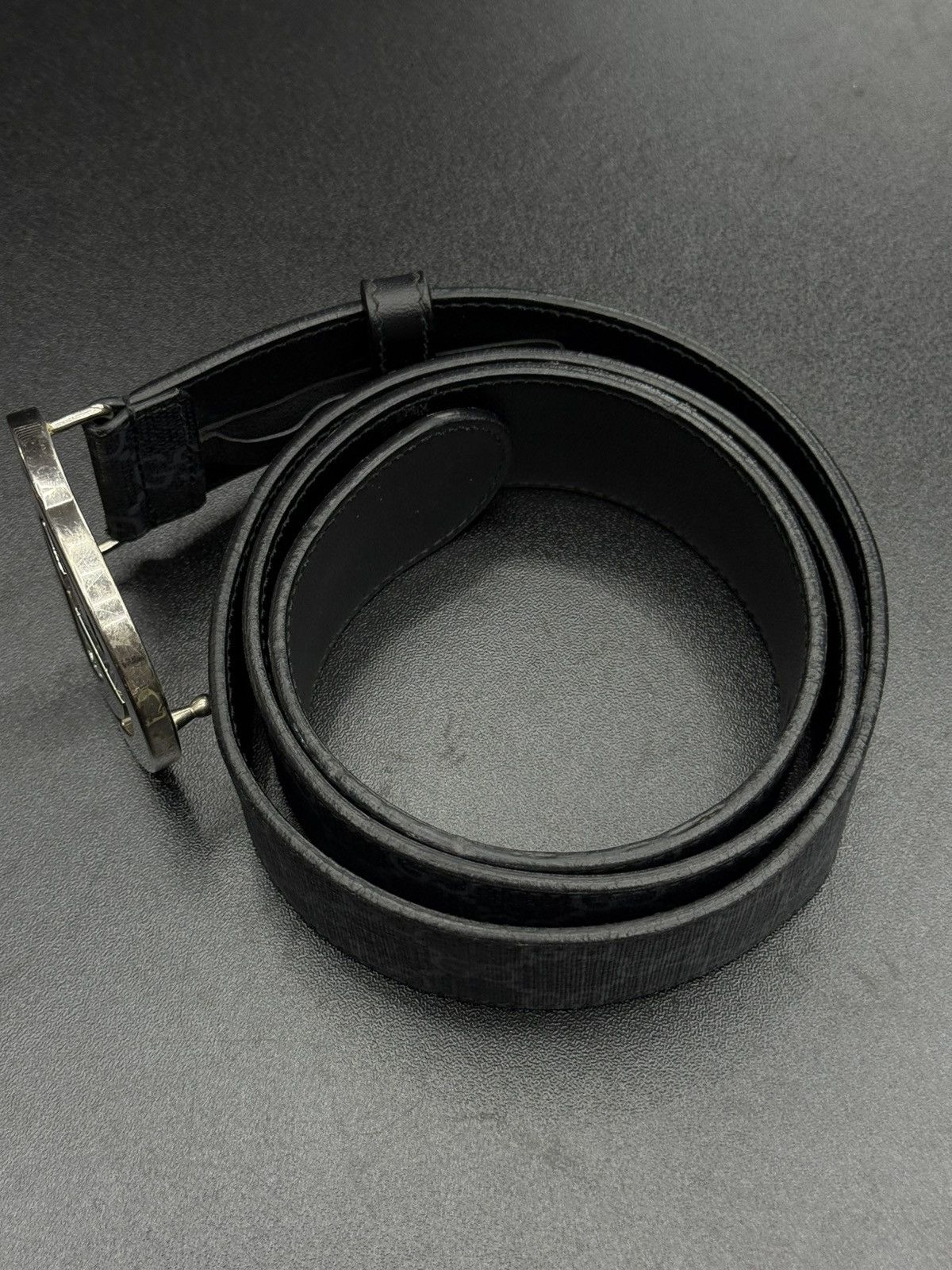 Gucci Gucci Black Monogram Belt Size 95/38 🧼 Size 38 - 6 Thumbnail