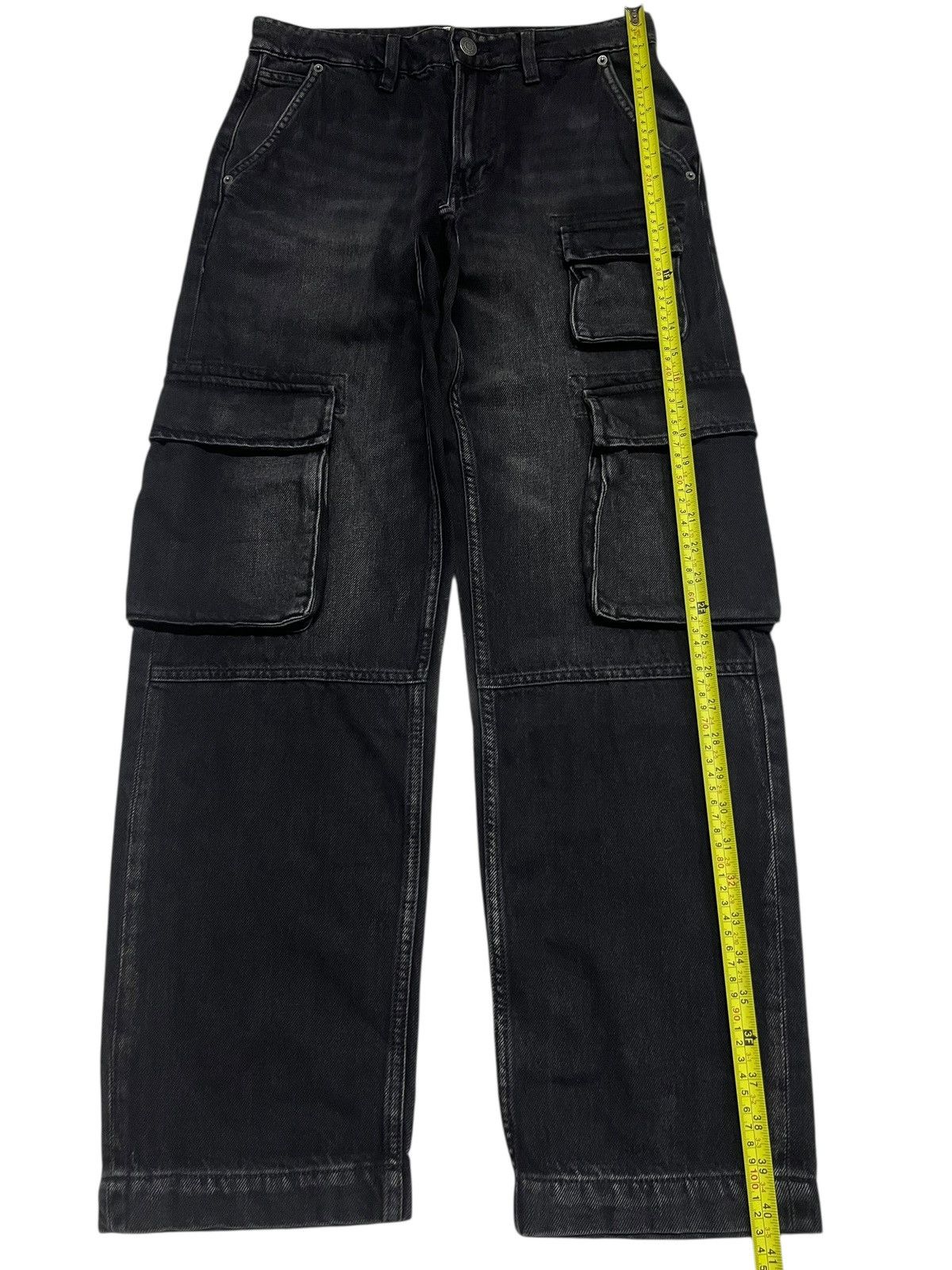 Asos Cotton On Baggy Fit Jeans Faded Black Denim Contra Stich Size US 30 / EU 46 - 15 Thumbnail
