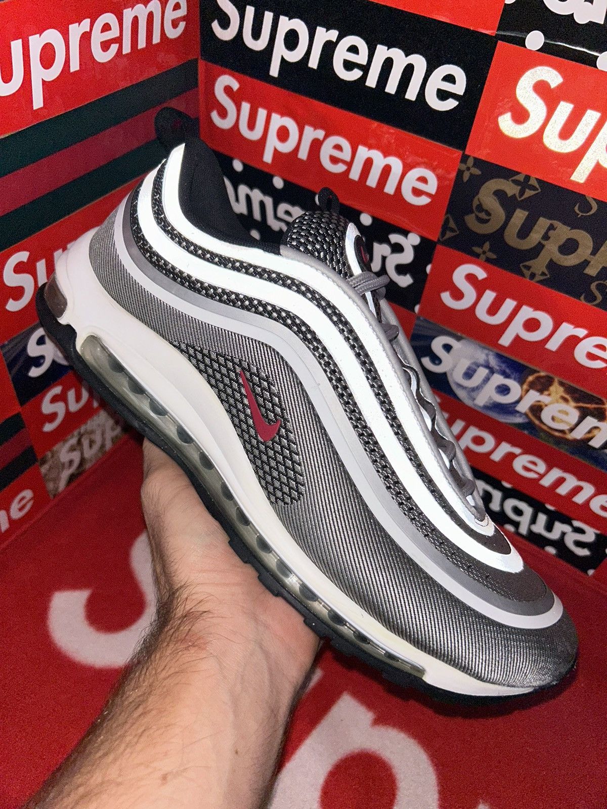 Nike Nike Air Max 97 Ultra 17 Silver Bullet 918356-003 size 12 Size US 12 / EU 45 - 8 Thumbnail