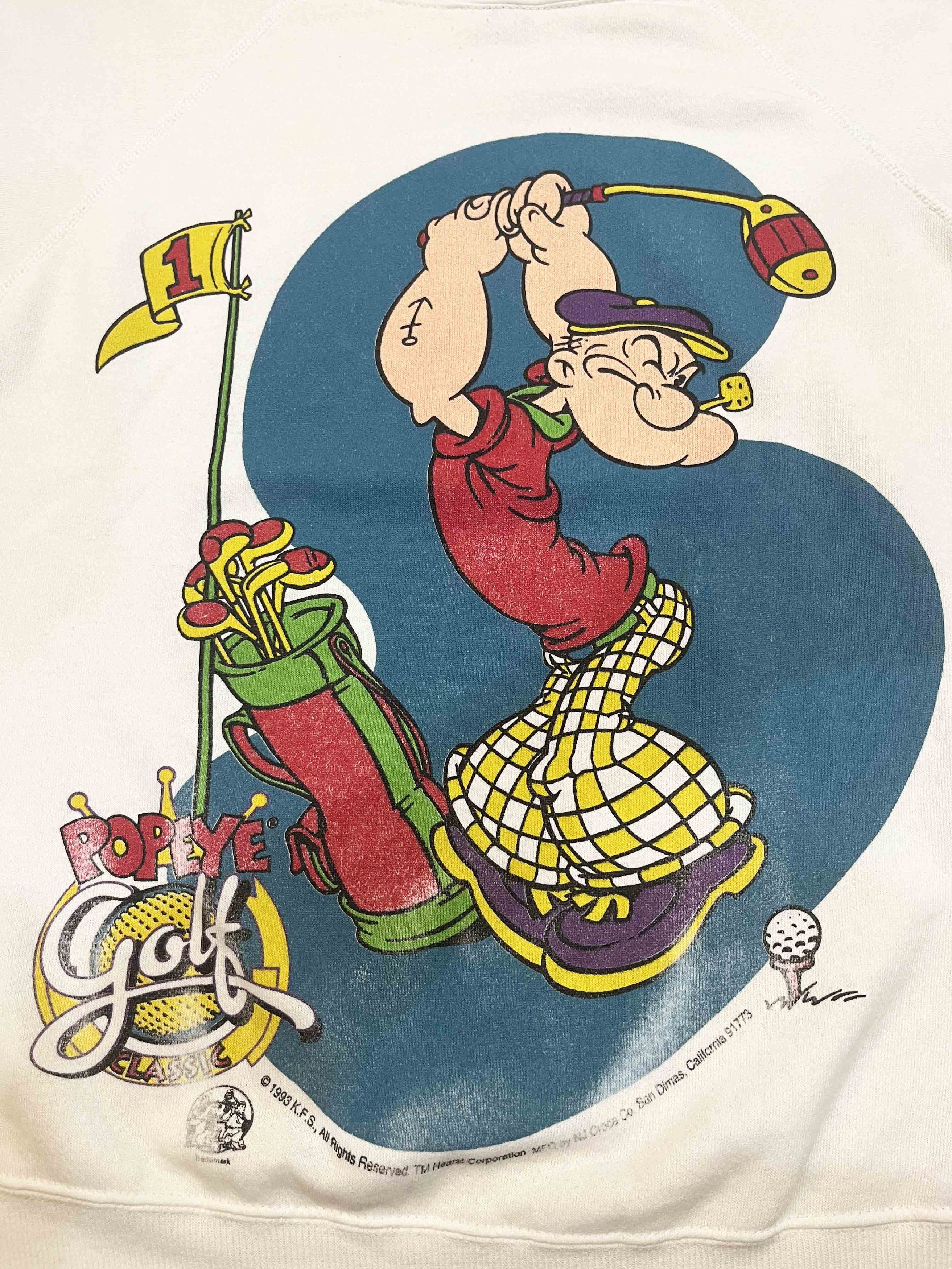 Jerzees × Vintage Vintage Jerzees 1993 Popeye Golf Crewneck Sweatshirt Size US L / EU 52-54 / 3 - 2 Thumbnail
