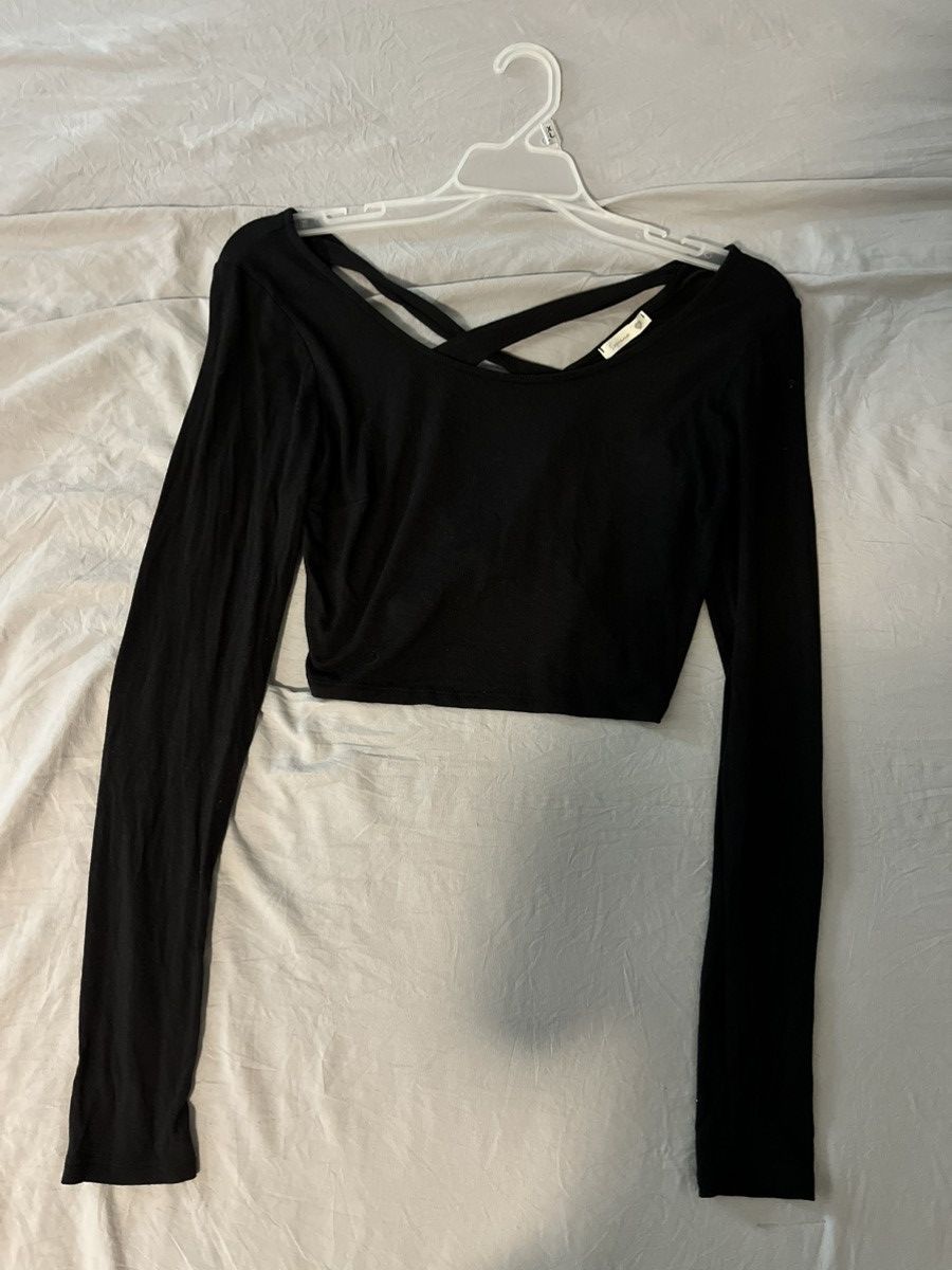 Vintage long sleeve crop top Size S / US 4 / IT 40 - 1 Thumbnail