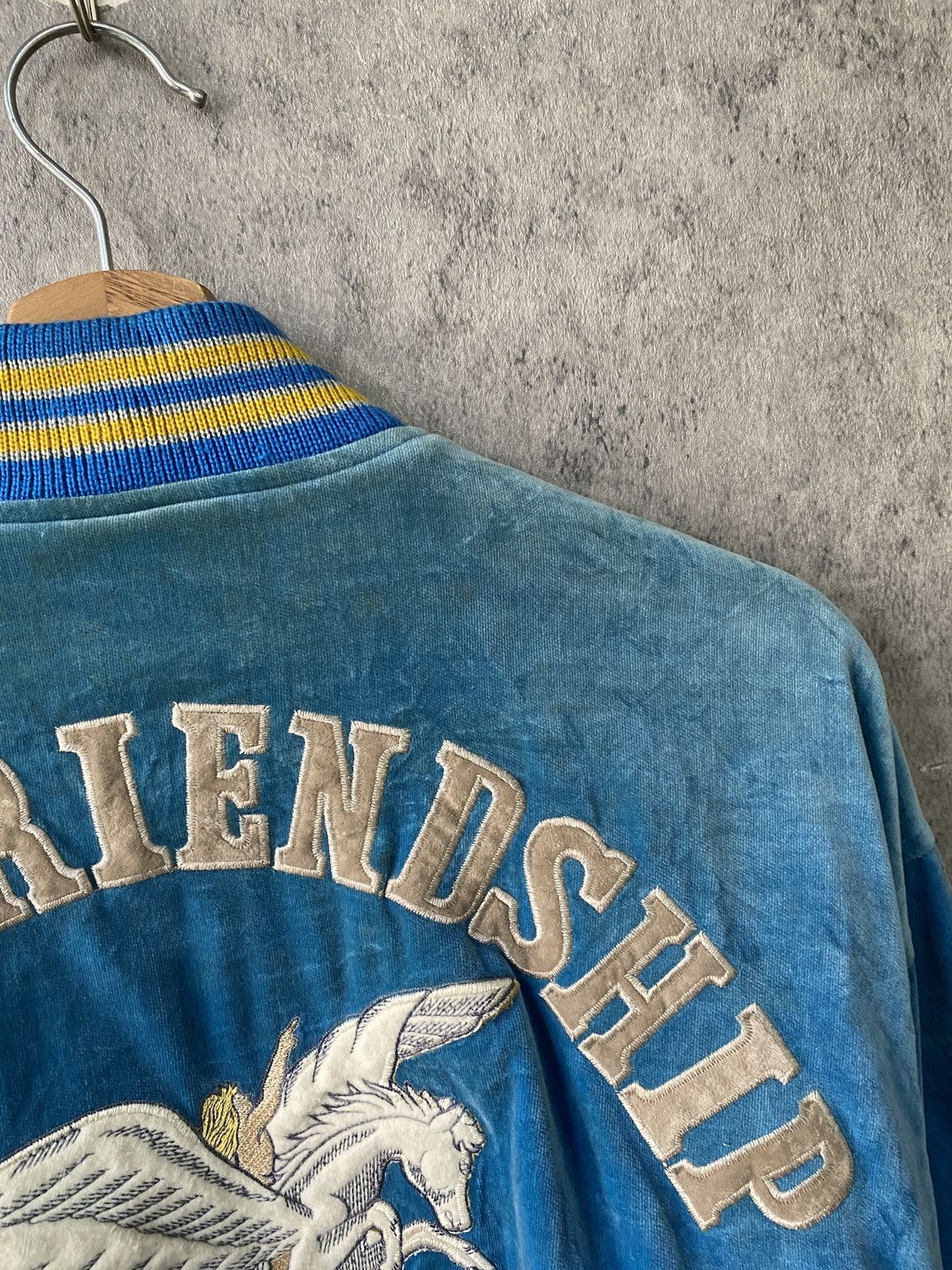 Vintage Vintage 80s O’neill Velvet Varsity Jacket Size US L / EU 52-54 / 3 - 15 Thumbnail