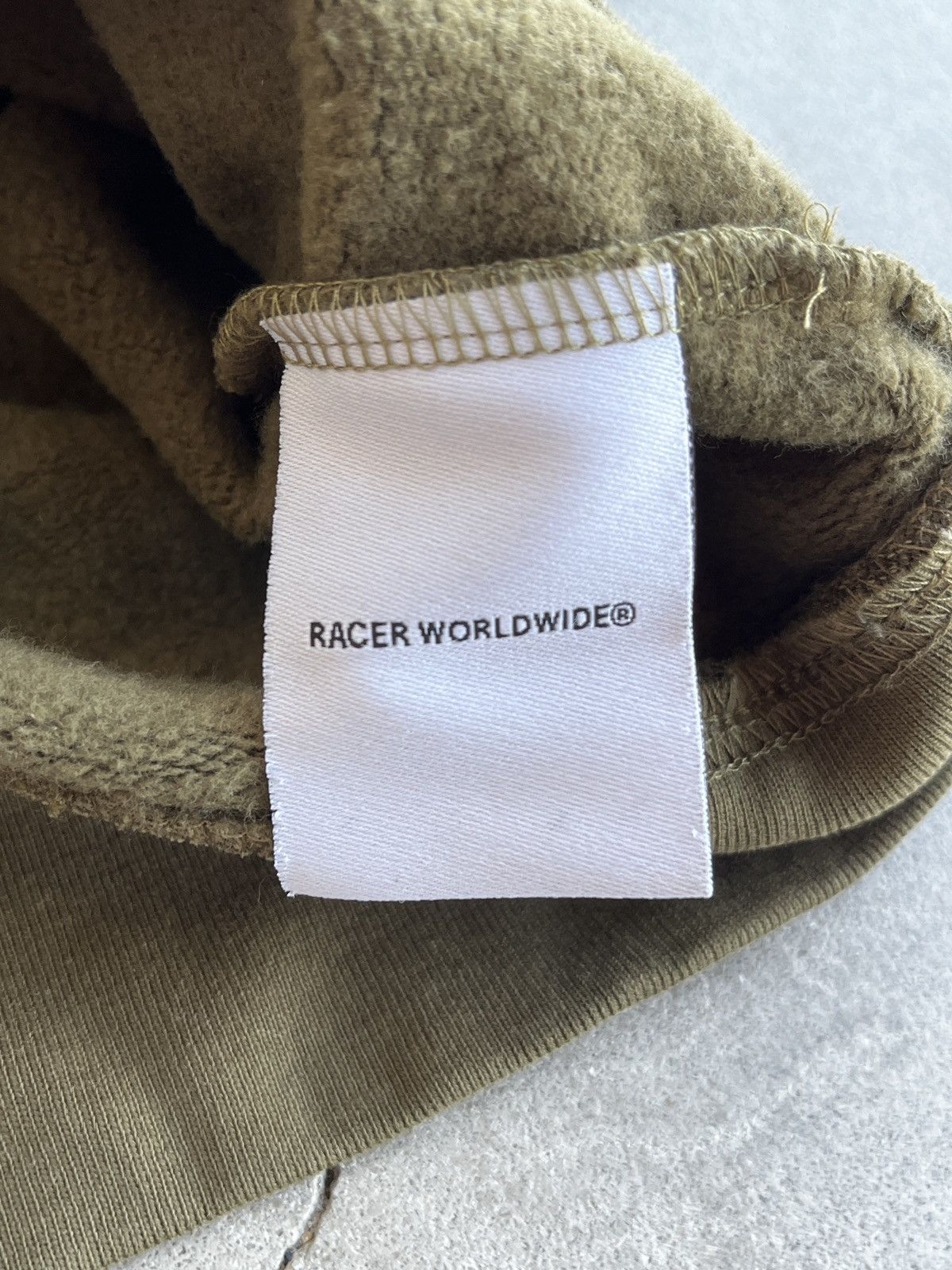 Racer Worldwide Racer Worldwide Army Green Logo Hoodie (unisex) Size US L / EU 52-54 / 3 - 15 Thumbnail