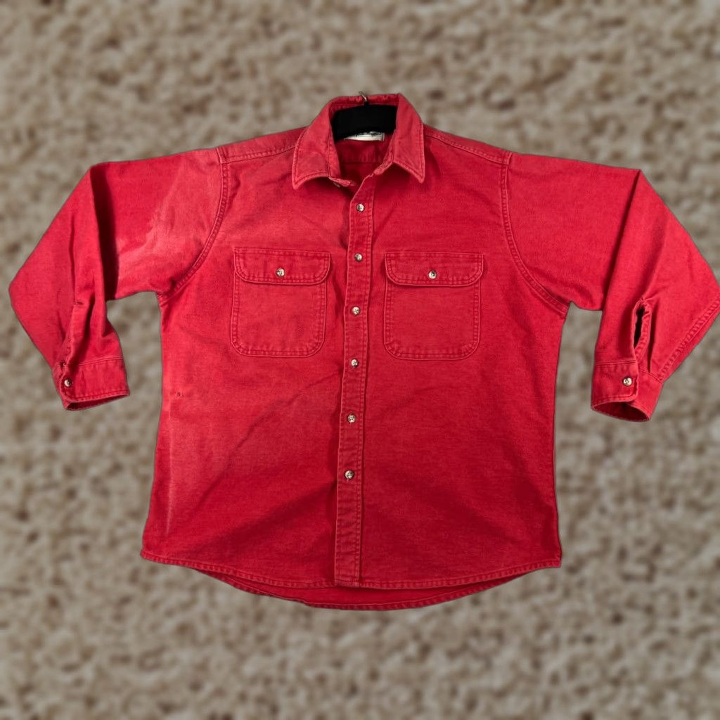 Vintage Gander Mountain Shirt Mens XL Red Button-Up 100% Cotton US Made Plaid Casual Workwear Shirt Men’s XL Red Gander Mountain Button-Up Cotton Shirt Size US XL / EU 56 / 4 - 1 Thumbnail