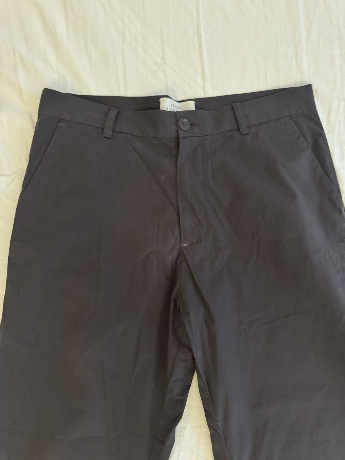 Studio Nicholson Studio Nicholson Reeves Pants in Black Grape Size US 32 / EU 48 - 3 Thumbnail