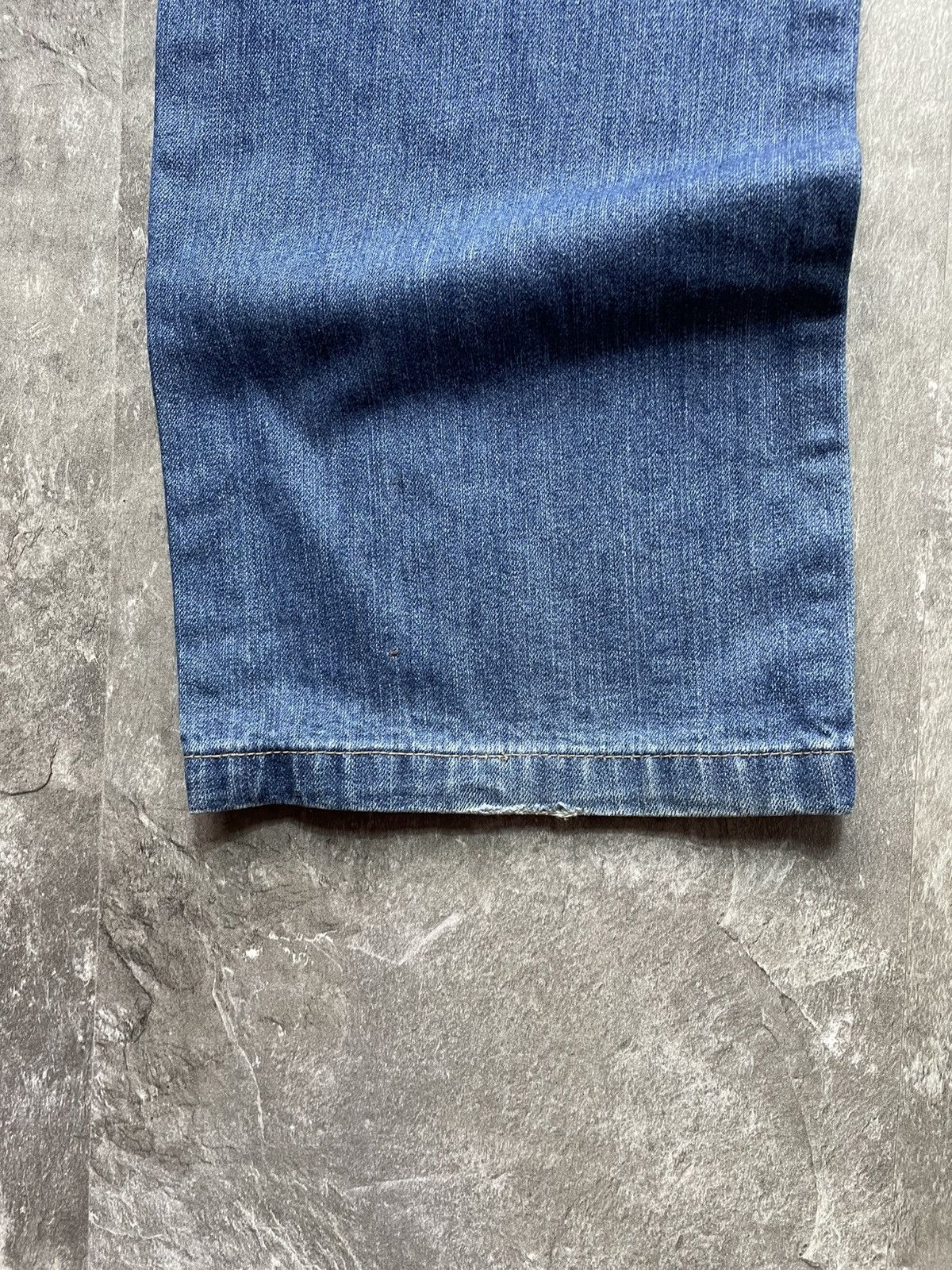 Yves Saint Laurent Yves Saint Lauren Baggy Denim Pants YSL Embroidered Logo Y2k Size US 38 / EU 54 - 4 Thumbnail