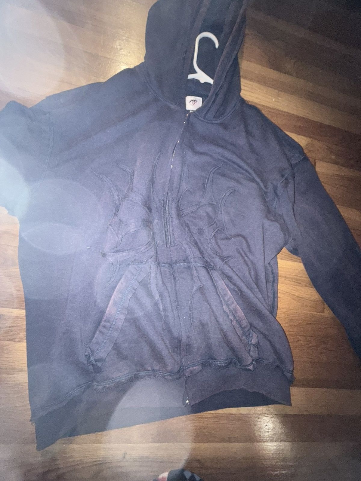 Other Purple Pholoh PhantomTroupe Distressed Zip Up Spider Hoodie Size US XXL / EU 58 / 5 - 4 Thumbnail