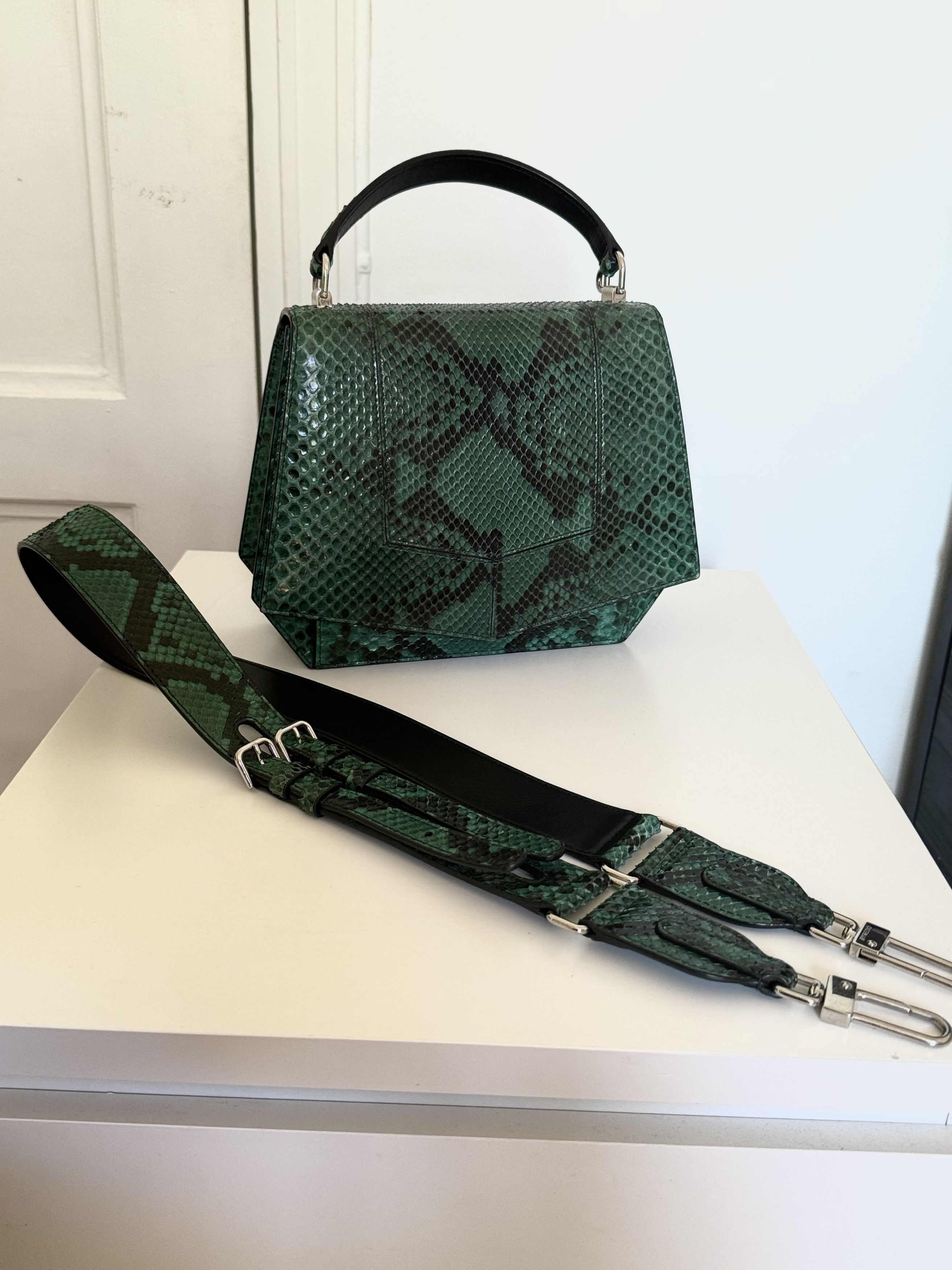 Byredo Byredo Limited Edition Dark Green Python Leather Bag Size ONE SIZE - 3 Thumbnail