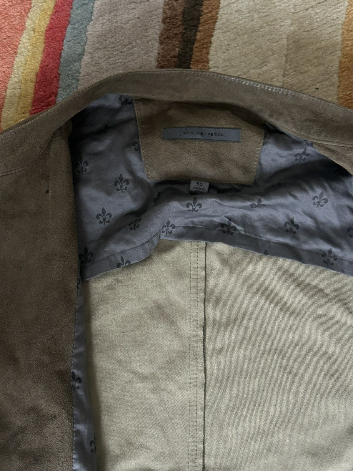 John Varvatos Suede Double breasted coat Size US M / EU 48-50 / 2 - 5 Thumbnail