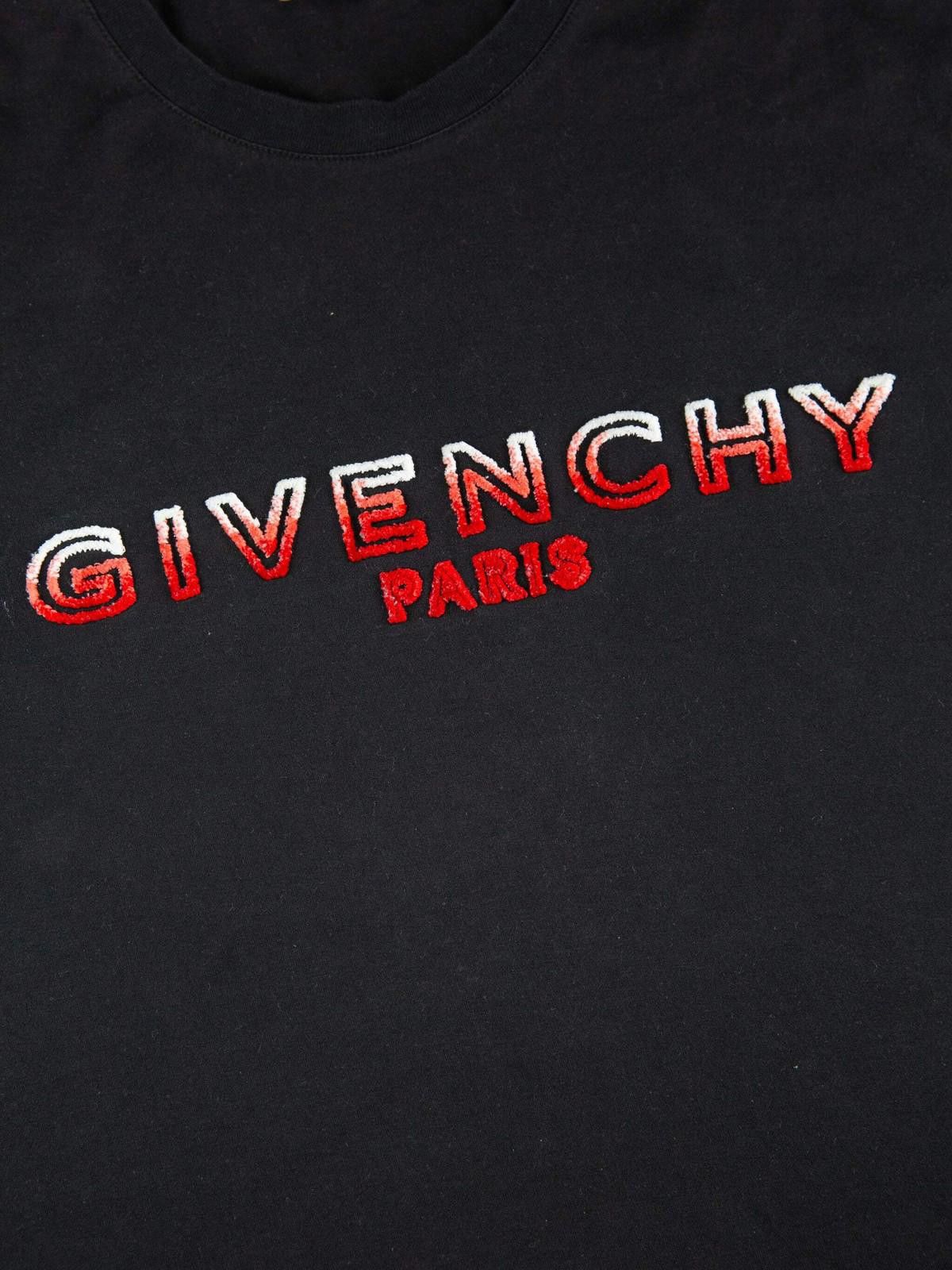 Givenchy Givenchy Mens Red Logo Black T Shirt Small Black Size US S / EU 44-46 / 1 - 2 Thumbnail