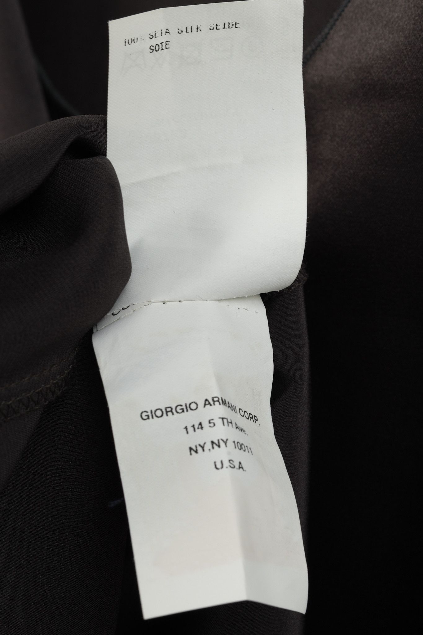 Armani Collezioni Armani Collezioni 2002 Charcoal Silk Cami Size L / US 10 / IT 46 - 8 Thumbnail