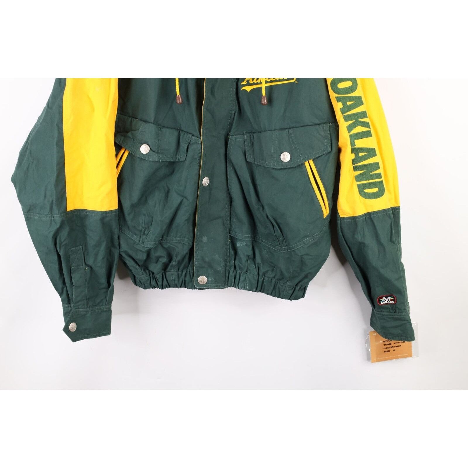 Vintage NOS Vintage 90s Hooded Oakland Athletics Baseball Jacket Size US M / EU 48-50 / 2 - 4 Thumbnail