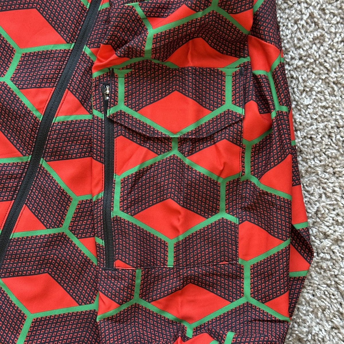 Nike NIKE PRO ELITE TEAM KENYA TRACK AND FIELD JACKET BLACK RED Size US M / EU 48-50 / 2 - 9 Thumbnail