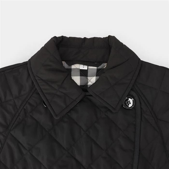 Burberry o1w1db10426 Quilted Long Jacket in Black Size XS / US 0-2 / IT 36-38 - 3 Thumbnail