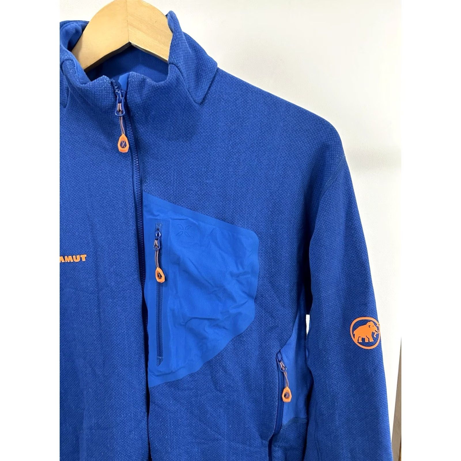 Mammut Mammut Eiswand Eiger Extreme Guide Midlayer Full Zip Fleece Jacket Size L Blue Jacket Mens Size US L / EU 52-54 / 3 - 6 Thumbnail